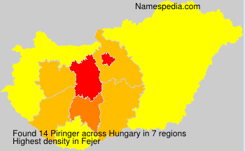 Surname Piringer in Hungary Surname Piringer in Hungary