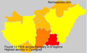 Surname Pitrik in Hungary Surname Pitrik in Hungary