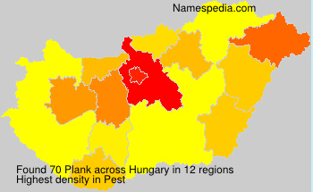 Surname Plank in Hungary Surname Plank in Hungary