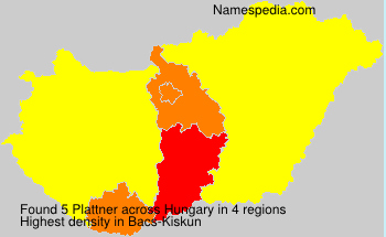 Surname Plattner in Hungary Surname Plattner in Hungary