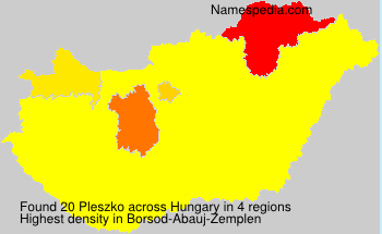 Surname Pleszko in Hungary Surname Pleszko in Hungary