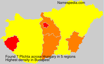 Surname Plichta in Hungary Surname Plichta in Hungary