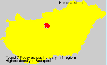 Surname Pocsy in Hungary Surname Pocsy in Hungary