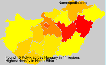 Surname Polyik in Hungary Surname Polyik in Hungary