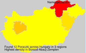 Surname Poraczki in Hungary Surname Poraczki in Hungary