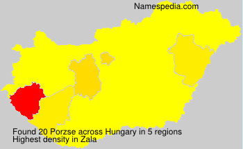 Surname Porzse in Hungary Surname Porzse in Hungary