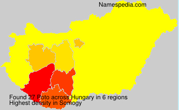 Surname Poto in Hungary Surname Poto in Hungary