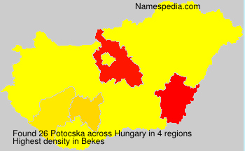 Surname Potocska in Hungary Surname Potocska in Hungary