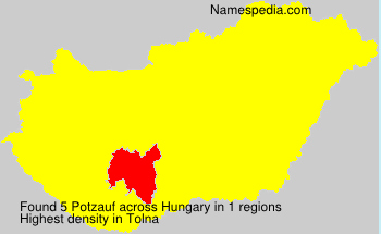 Surname Potzauf in Hungary Surname Potzauf in Hungary
