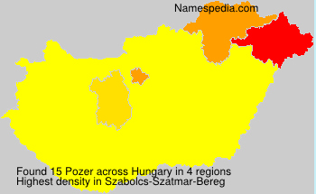 Surname Pozer in Hungary Surname Pozer in Hungary