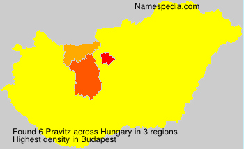 Surname Pravitz in Hungary Surname Pravitz in Hungary