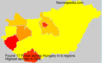 Surname Protar in Hungary Surname Protar in Hungary