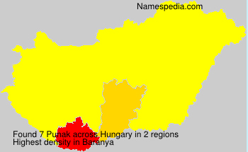 Surname Punak in Hungary Surname Punak in Hungary