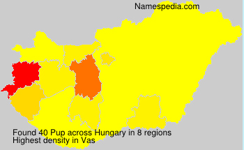 Surname Pup in Hungary Surname Pup in Hungary