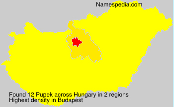 Surname Pupek in Hungary Surname Pupek in Hungary