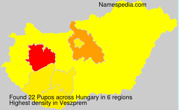 Surname Pupos in Hungary Surname Pupos in Hungary