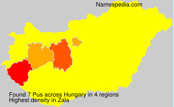 Surname Pus in Hungary