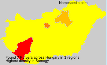 Surname Putyera in Hungary Surname Putyera in Hungary