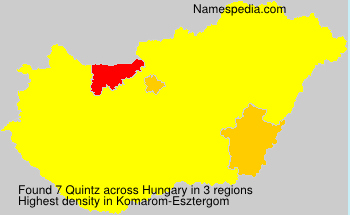 Surname Quintz in Hungary Surname Quintz in Hungary