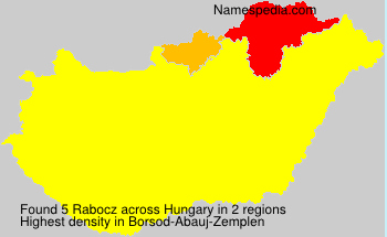 Surname Rabocz in Hungary Surname Rabocz in Hungary