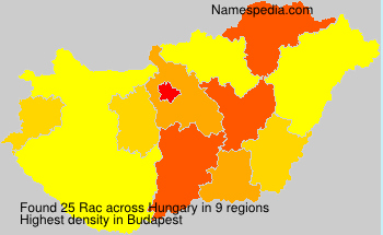 Surname Rac in Hungary Surname Rac in Hungary
