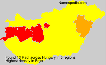 Surname Radl in Hungary Surname Radl in Hungary