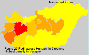 Surname Radli in Hungary Surname Radli in Hungary