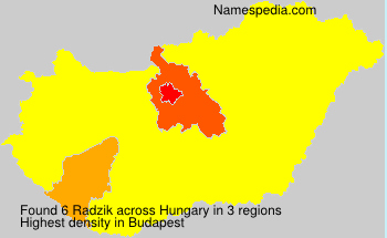 Surname Radzik in Hungary Surname Radzik in Hungary