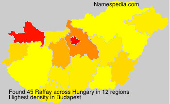 Surname Raffay in Hungary Surname Raffay in Hungary