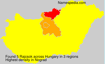 Surname Rajcsok in Hungary Surname Rajcsok in Hungary