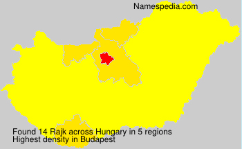 Surname Rajk in Hungary Surname Rajk in Hungary