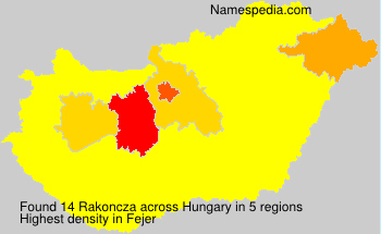 Surname Rakoncza in Hungary Surname Rakoncza in Hungary