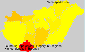Surname Rapp in Hungary Surname Rapp in Hungary
