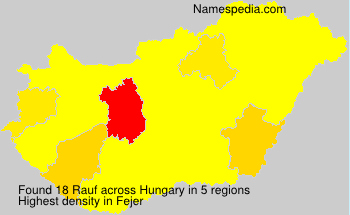 Surname Rauf in Hungary Surname Rauf in Hungary