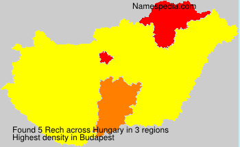 Familiennamen Rech - Hungary