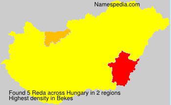 Surname Reda in Hungary Surname Reda in Hungary
