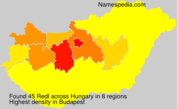 Surname Redl in Hungary Surname Redl in Hungary
