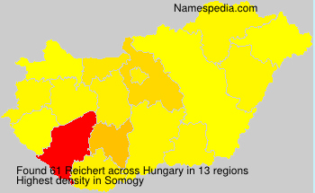 Surname Reichert in Hungary Surname Reichert in Hungary