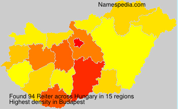 Surname Reiter in Hungary Surname Reiter in Hungary
