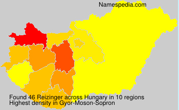 Surname Reizinger in Hungary Surname Reizinger in Hungary