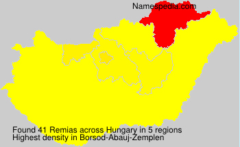 Surname Remias in Hungary Surname Remias in Hungary