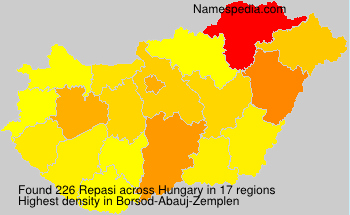 Surname Repasi in Hungary Surname Repasi in Hungary