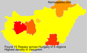 Surname Repasy in Hungary Surname Repasy in Hungary