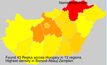 Surname Repka in Hungary Surname Repka in Hungary