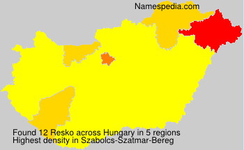 Surname Resko in Hungary Surname Resko in Hungary