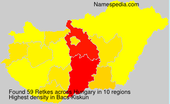 Surname Retkes in Hungary Surname Retkes in Hungary