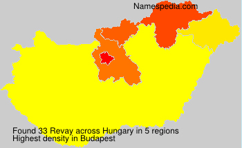 Surname Revay in Hungary Surname Revay in Hungary