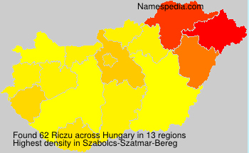 Surname Riczu in Hungary Surname Riczu in Hungary