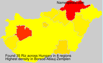 Surname Riz in Hungary Surname Riz in Hungary