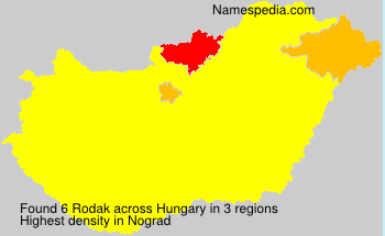 Surname Rodak in Hungary Surname Rodak in Hungary